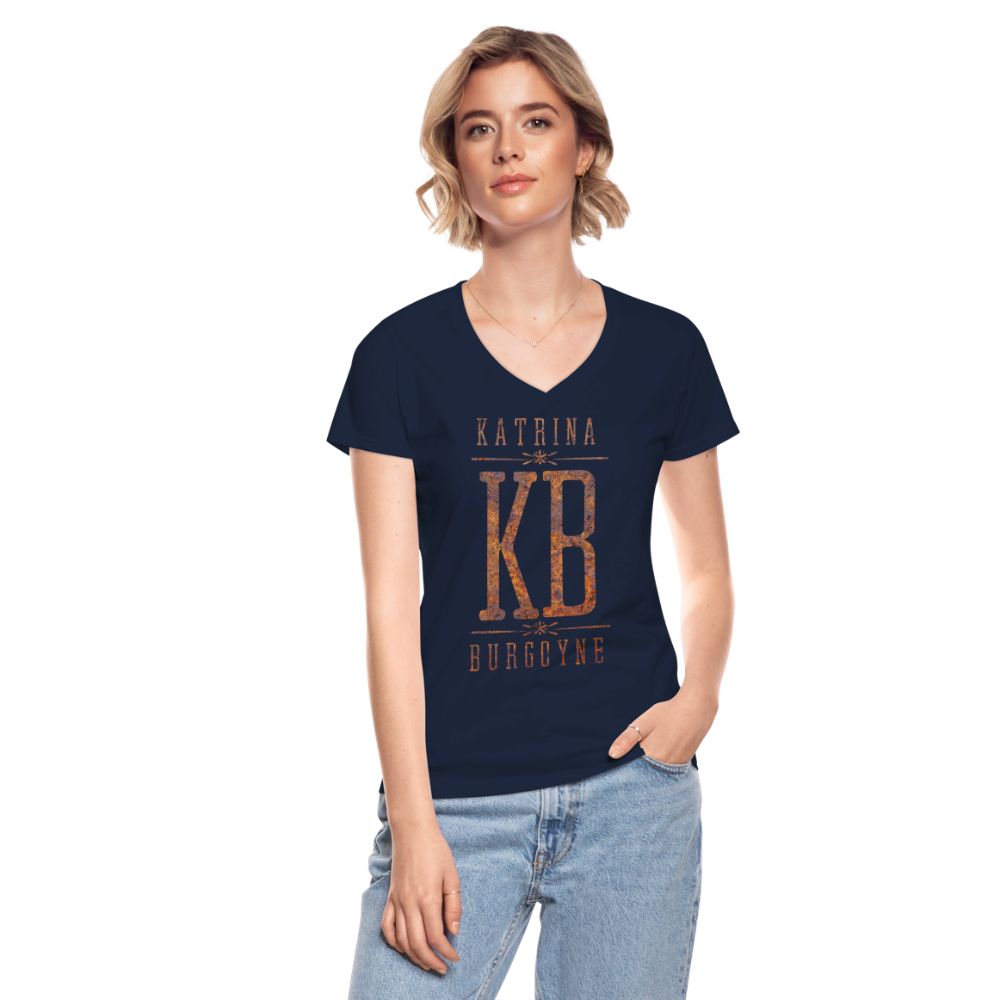 Women's V-Neck KB T-Shirt - navy